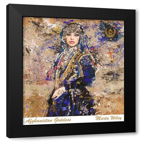 Afganistan III Black Modern Wood Framed Art Print with Double Matting by Wiley, Marta