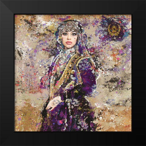 Afganistan V Black Modern Wood Framed Art Print by Wiley, Marta
