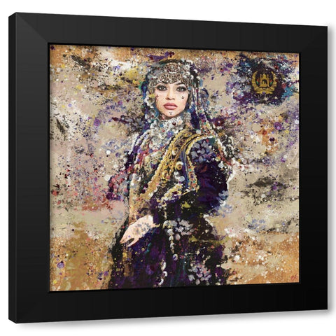 Afganistan VI Black Modern Wood Framed Art Print with Double Matting by Wiley, Marta