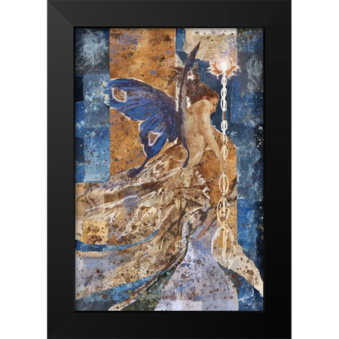 Butterfly Queen Black Modern Wood Framed Art Print by Wiley, Marta