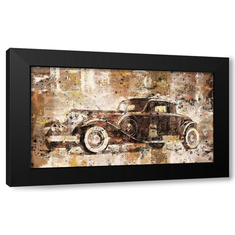 Vintage Black Car Black Modern Wood Framed Art Print with Double Matting by Wiley, Marta