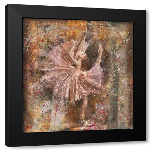 Fibonacci Ballerina Black Modern Wood Framed Art Print with Double Matting by Wiley, Marta