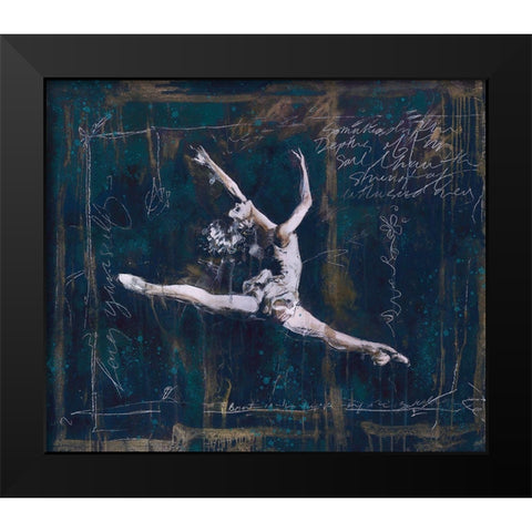 Ballet II Black Modern Wood Framed Art Print by Wiley, Marta