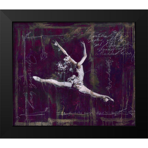 Ballet III Black Modern Wood Framed Art Print by Wiley, Marta