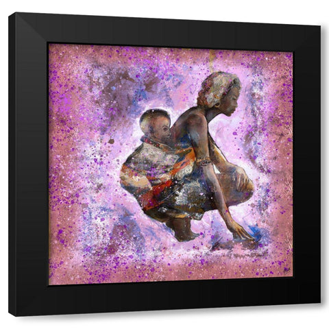 Destiny IIII Black Modern Wood Framed Art Print with Double Matting by Wiley, Marta