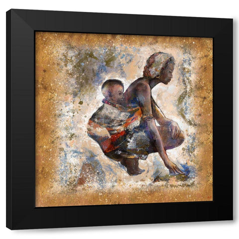 Destiny VI Black Modern Wood Framed Art Print with Double Matting by Wiley, Marta