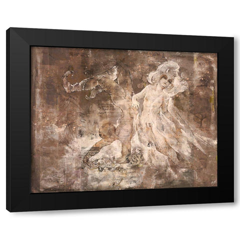 Shell boy IIII Black Modern Wood Framed Art Print by Wiley, Marta