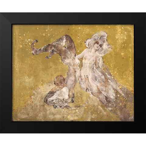 Shell boy V Black Modern Wood Framed Art Print by Wiley, Marta