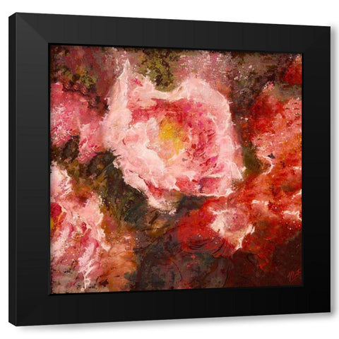 Rose I Black Modern Wood Framed Art Print with Double Matting by Wiley, Marta