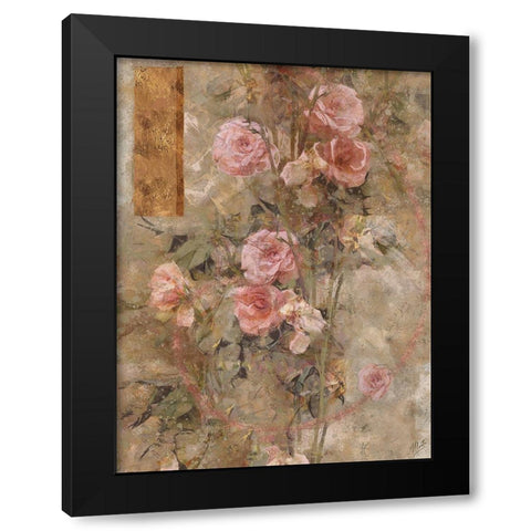 Rose II Black Modern Wood Framed Art Print by Wiley, Marta