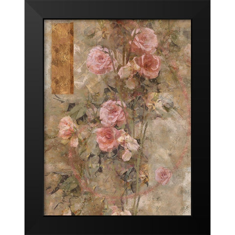 Rose II Black Modern Wood Framed Art Print by Wiley, Marta