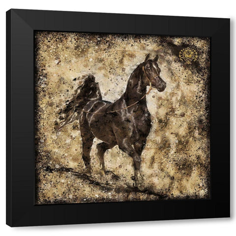 Black Arabian I Black Modern Wood Framed Art Print with Double Matting by Wiley, Marta