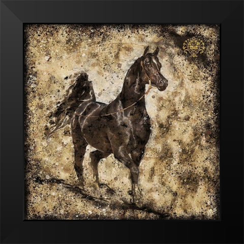 Black Arabian I Black Modern Wood Framed Art Print by Wiley, Marta