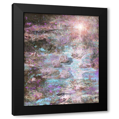 Lillies I Black Modern Wood Framed Art Print with Double Matting by Wiley, Marta