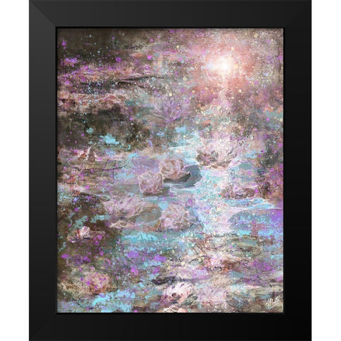 Lillies I Black Modern Wood Framed Art Print by Wiley, Marta