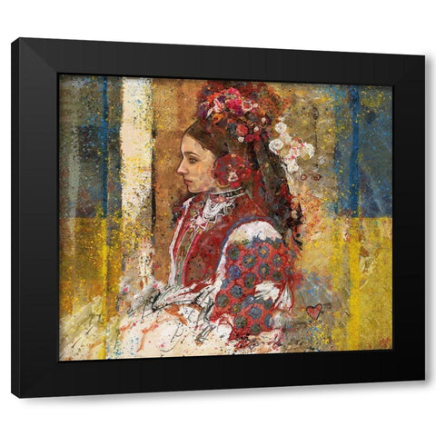 Ukraine II Vertical Black Modern Wood Framed Art Print with Double Matting by Wiley, Marta