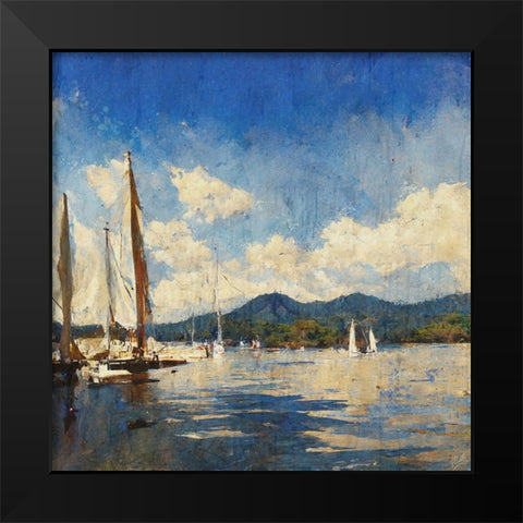 Sunny-Valle De Bravo Black Modern Wood Framed Art Print by Wiley, Marta
