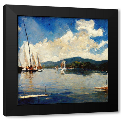 Sunny-Valle De Bravo Black Modern Wood Framed Art Print with Double Matting by Wiley, Marta