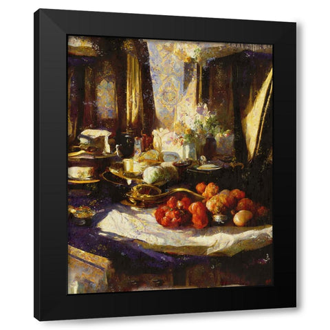 Abundance II Black Modern Wood Framed Art Print by Wiley, Marta