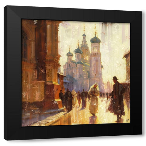 Romantic Russia I Black Modern Wood Framed Art Print by Wiley, Marta