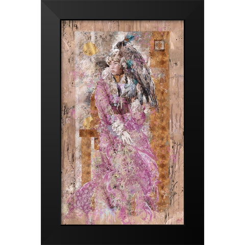 Mongolian Princess I Black Modern Wood Framed Art Print by Wiley, Marta