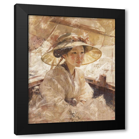 Japanese Beauty I Black Modern Wood Framed Art Print by Wiley, Marta