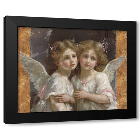 Little Angels IIII Black Modern Wood Framed Art Print with Double Matting by Wiley, Marta