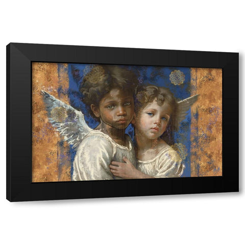 Little Angels VIIII Black Modern Wood Framed Art Print with Double Matting by Wiley, Marta