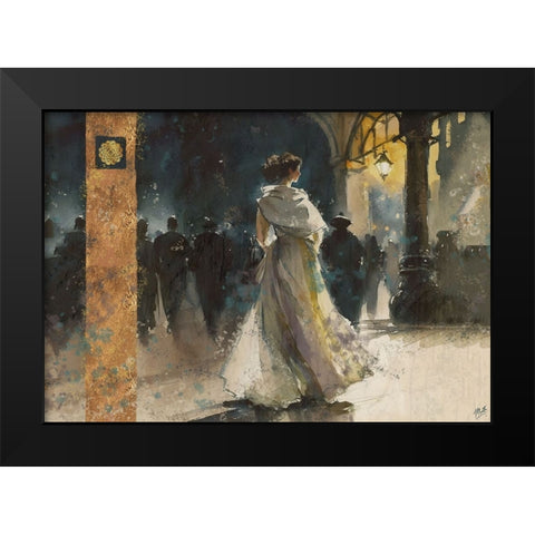 Paris Nights III Black Modern Wood Framed Art Print by Wiley, Marta