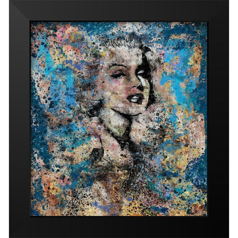 Marilyn Monroe III Black Modern Wood Framed Art Print by Wiley, Marta