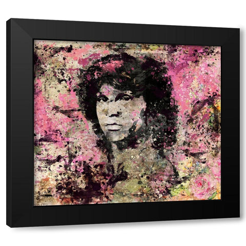 Jim Morrison IIII Black Modern Wood Framed Art Print with Double Matting by Wiley, Marta