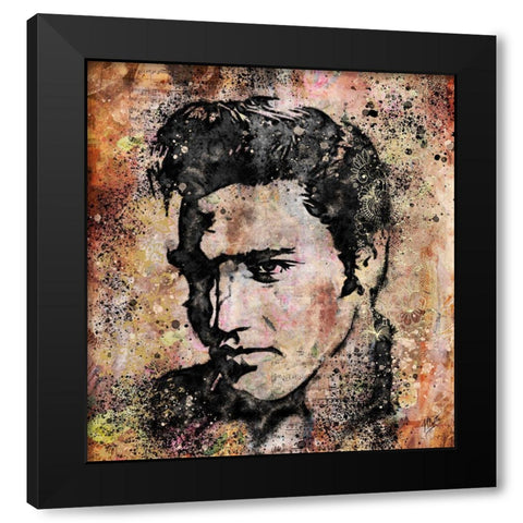 Elvis II Black Modern Wood Framed Art Print with Double Matting by Wiley, Marta