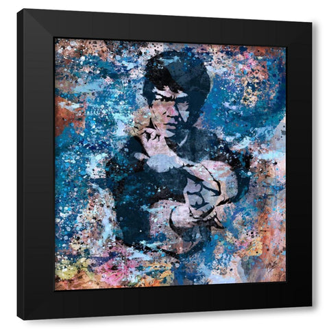 Bruce Lee VIII Black Modern Wood Framed Art Print by Wiley, Marta