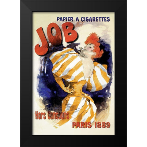 Job, 1889 Black Modern Wood Framed Art Print by Cheret, Jules