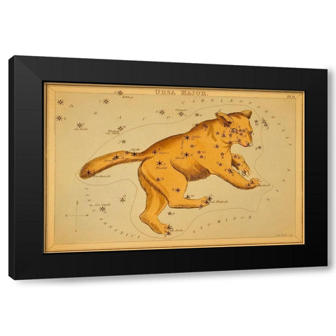 Ursa Major, 1825 Black Modern Wood Framed Art Print with Double Matting by Aspin, Jehoshaphat