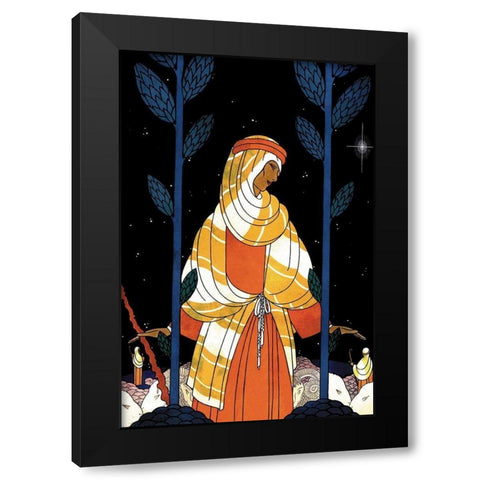 Palestine-Starlight, 1925 Black Modern Wood Framed Art Print with Double Matting by McIntosh, Frank
