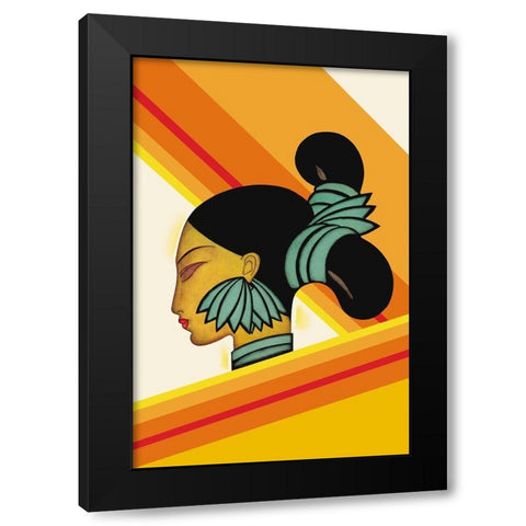 Hill Woman of Assam, 1927 Black Modern Wood Framed Art Print by McIntosh, Frank