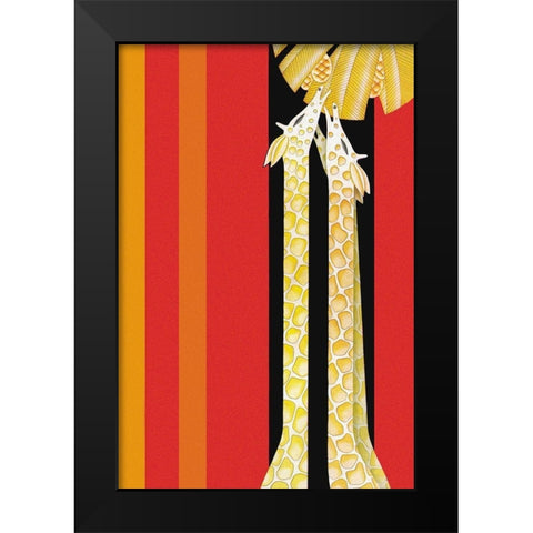 African Landscape, 1929 Black Modern Wood Framed Art Print by McIntosh, Frank