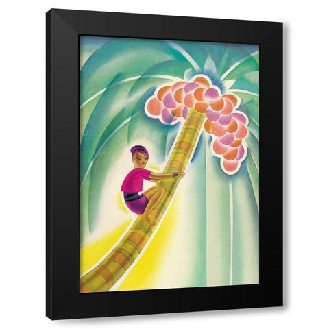 Coco-Palm, 1930 Black Modern Wood Framed Art Print with Double Matting by McIntosh, Frank
