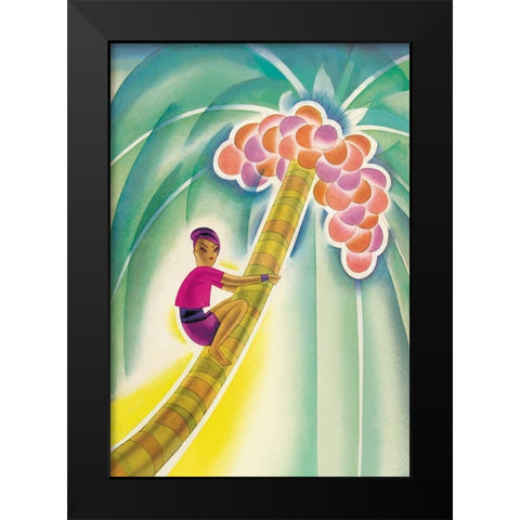 Coco-Palm, 1930 Black Modern Wood Framed Art Print by McIntosh, Frank