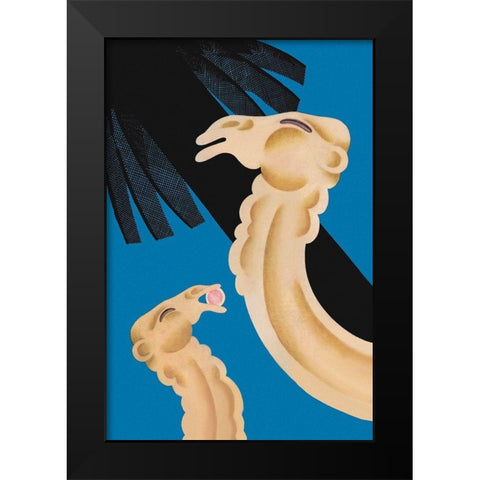 Forbidden Fruit, 1930 Black Modern Wood Framed Art Print by McIntosh, Frank