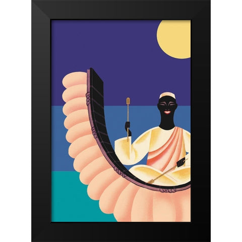 African Rhythm, 1930 Black Modern Wood Framed Art Print by McIntosh, Frank