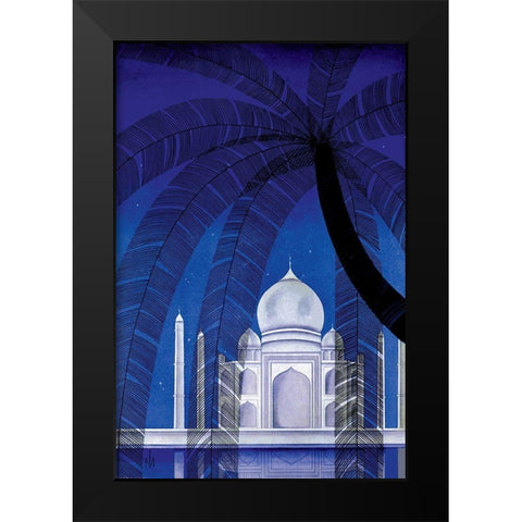 In Agra, 1930 Black Modern Wood Framed Art Print by McIntosh, Frank