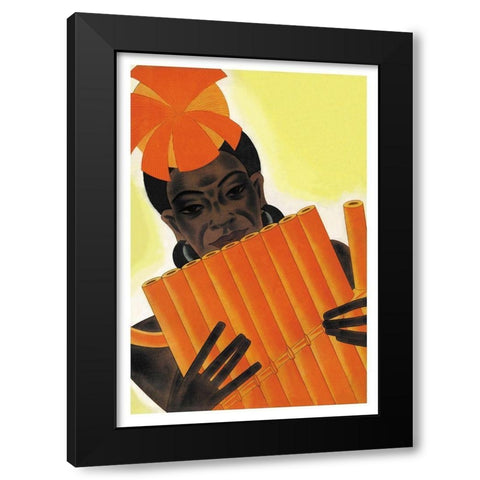 Melanesian Intervals, 1931 Black Modern Wood Framed Art Print by McIntosh, Frank