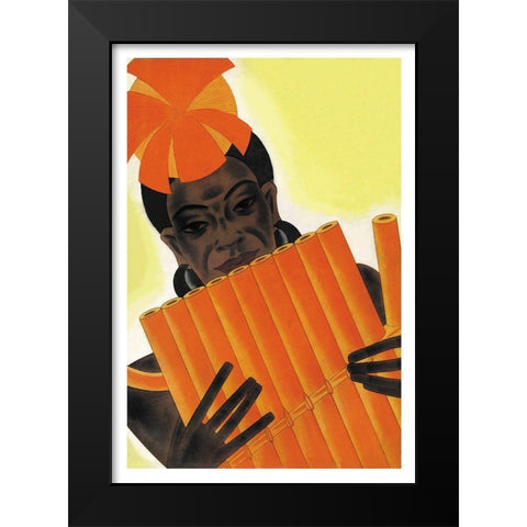 Melanesian Intervals, 1931 Black Modern Wood Framed Art Print by McIntosh, Frank
