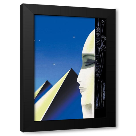 Setting for an Egyptian Story, 1931 Black Modern Wood Framed Art Print with Double Matting by McIntosh, Frank