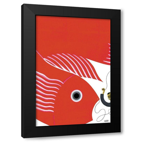 The Fish-Kite No Title, 1933 Black Modern Wood Framed Art Print by McIntosh, Frank