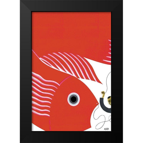 The Fish-Kite No Title, 1933 Black Modern Wood Framed Art Print by McIntosh, Frank