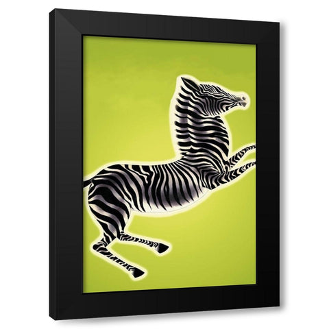 Zebra, 1933 Black Modern Wood Framed Art Print by McIntosh, Frank