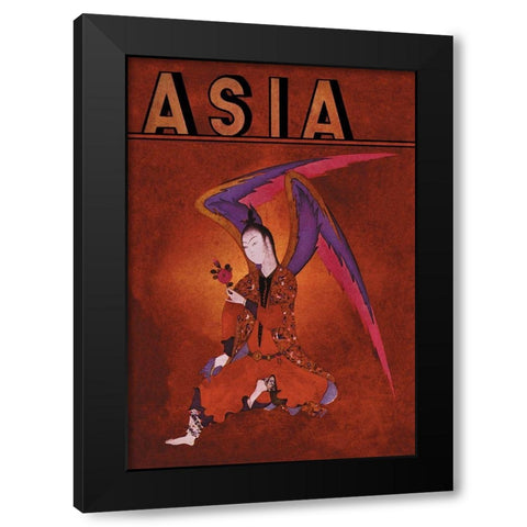 An Angel of Islam with Title, 1934 Black Modern Wood Framed Art Print with Double Matting by McIntosh, Frank